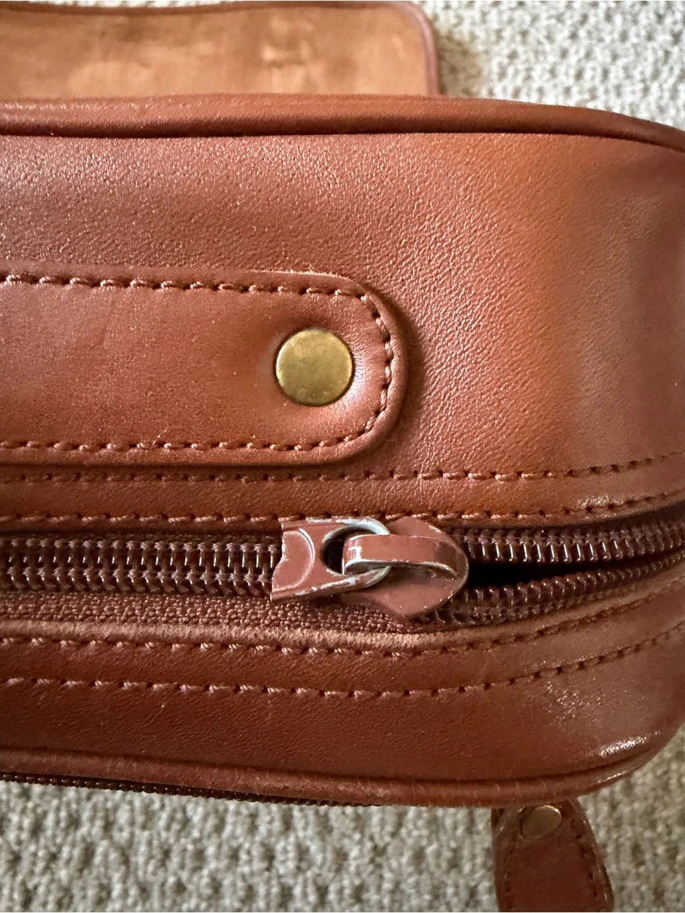 Eddie Bauer Leather Briefcase in Chestnut